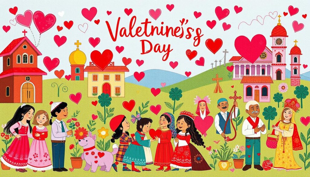Obchody dnia św. Walentego jako patrona miłości i szczęścia w różnych kulturach