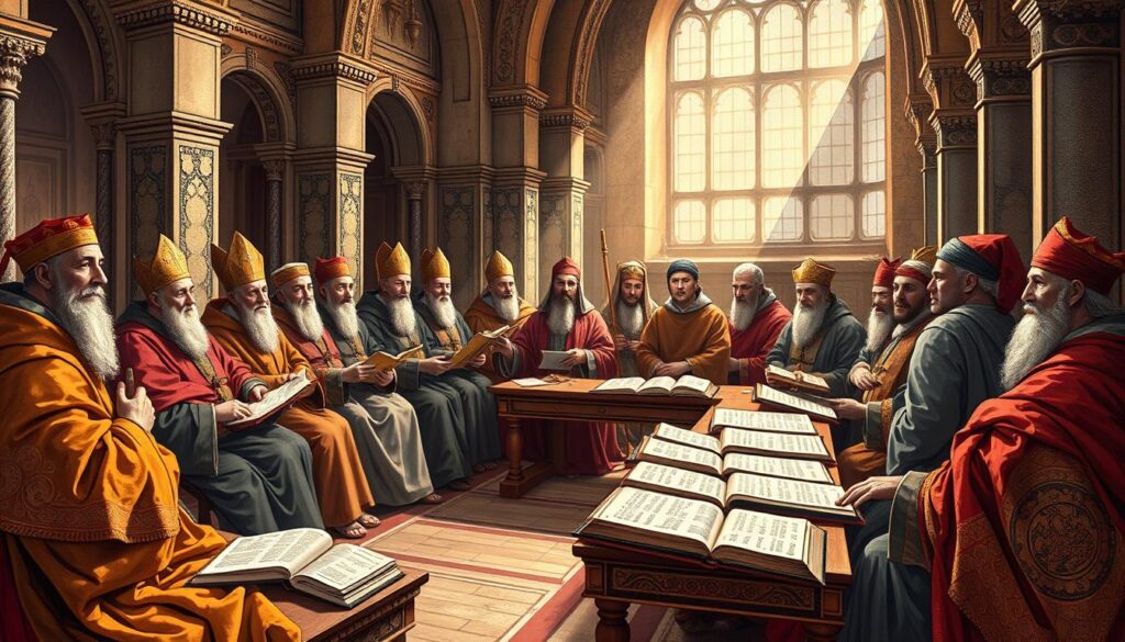 Starożytny synod kościelny decydujący o kanonie - proces selekcji ksiąg religijnych