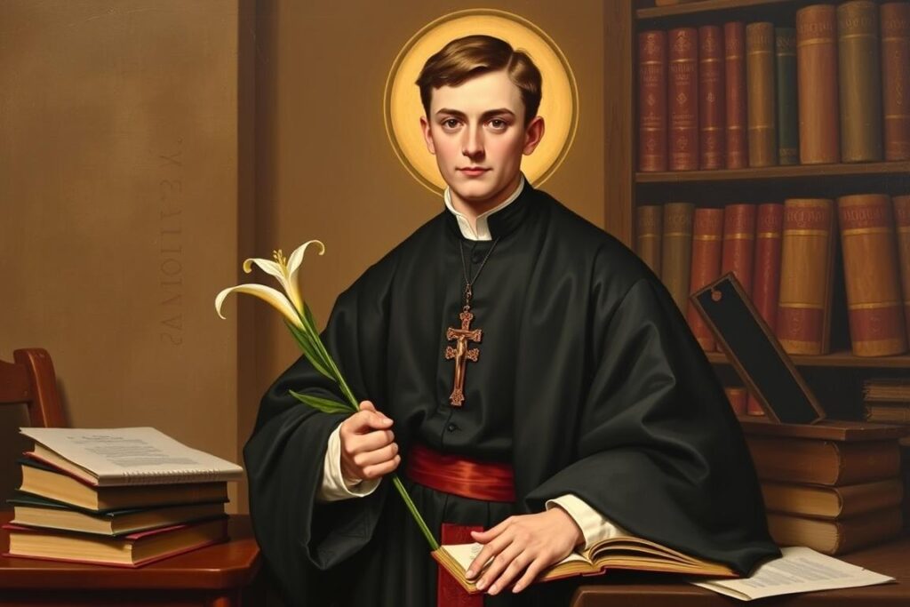 Święty Alojzy Gonzaga patron nauki modlitwą dla młodzieży