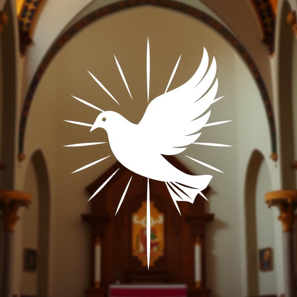 Symbol Ducha Świętego - gołębica, często używany podczas bierzmowania i wyboru imion do bierzmowania
