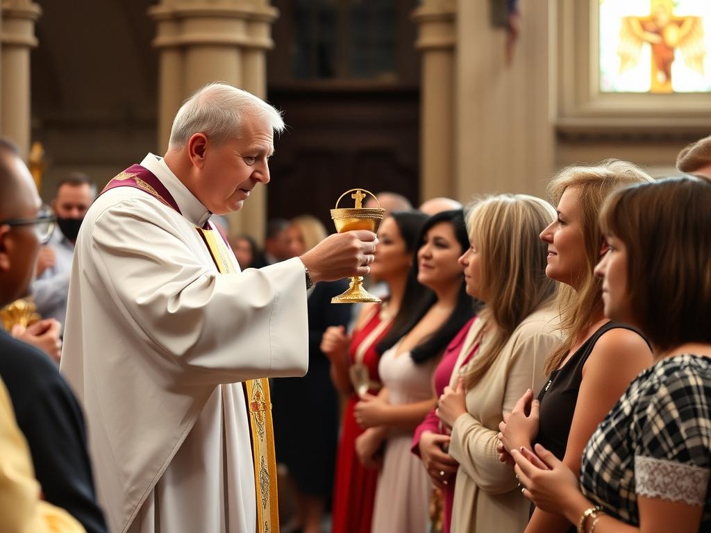 Wierni przystępujący do Komunii Świętej Wierni przystępujący do Komunii Świętej